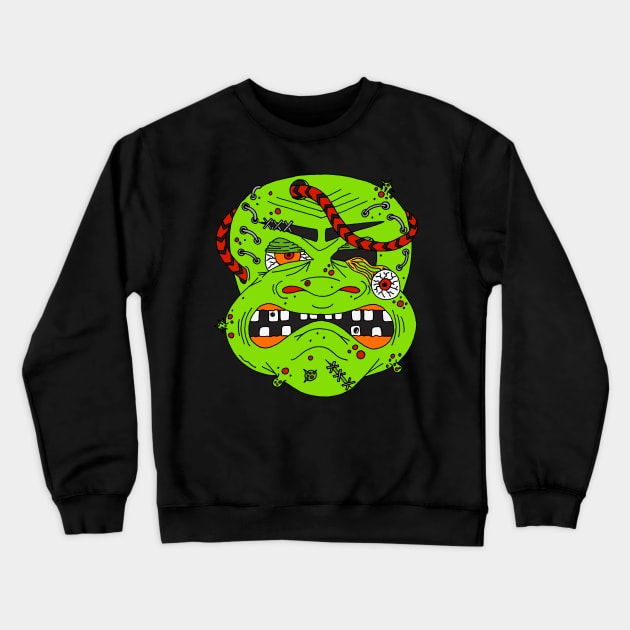 Halloween Horror Creepy Monster Character Crewneck Sweatshirt by HotHibiscus